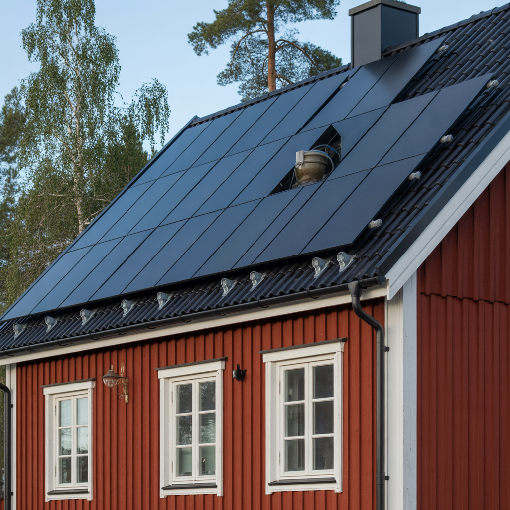 solpaneler pa tak checklista for infastning och tathet