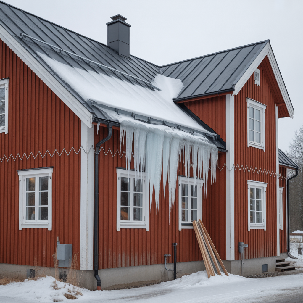isbildning vid takfot felsokning atgarder och kostnad